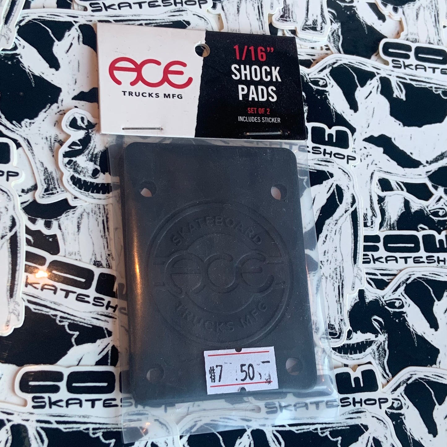 Ace Shock Pads - 1/16” Black