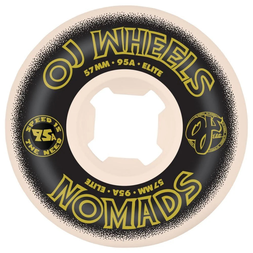 OJ Elite Wheels Nomads 95a White 57MM