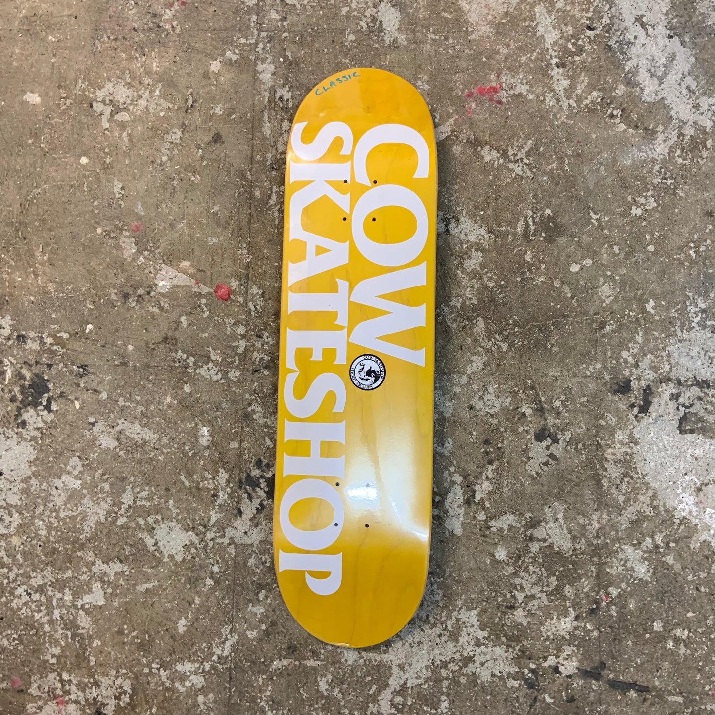 'Lost Dog' Shop Board 8.5" Classic Shape (Yellow)
