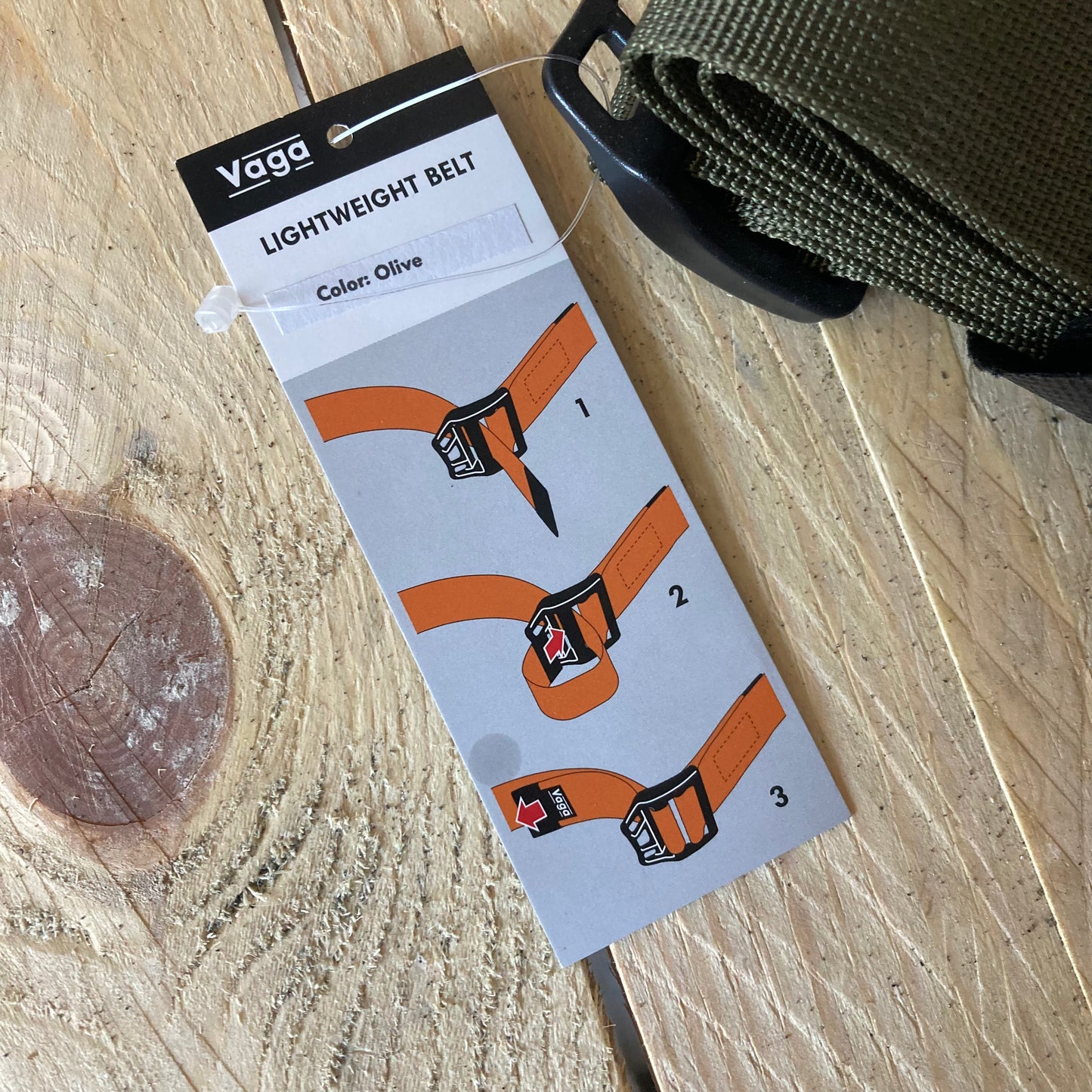 Vaga Lightweight Belt - Olive