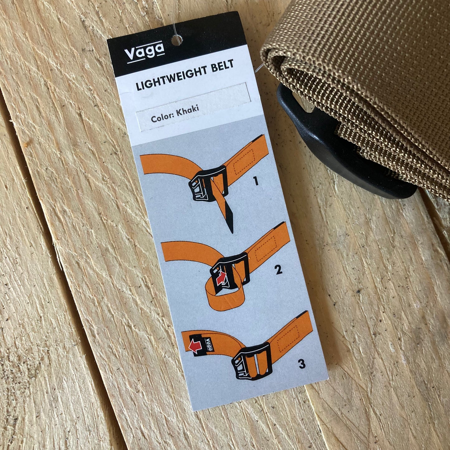 Vaga Lightweight Belt - Khaki
