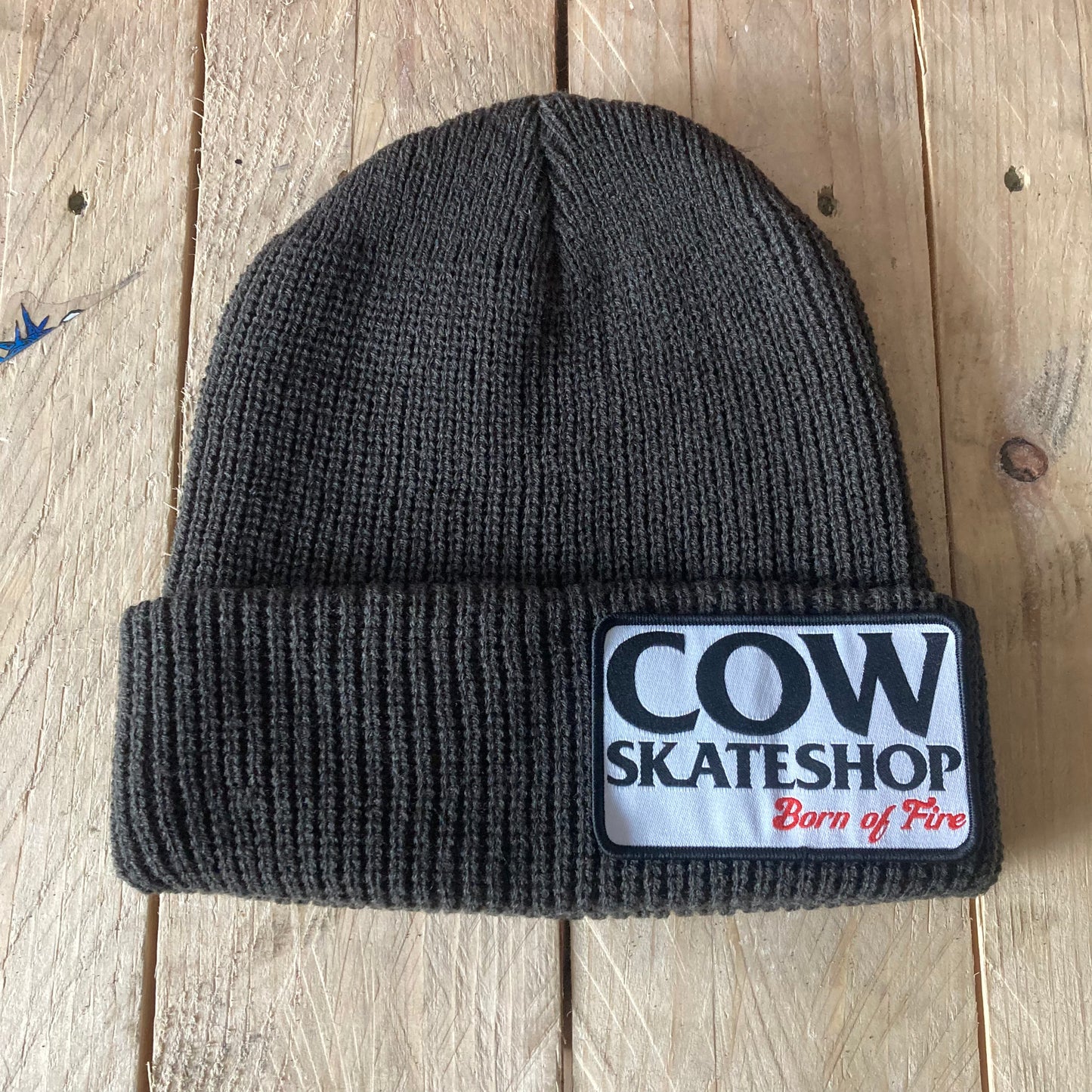 Shop Patch Beanie (Olive)