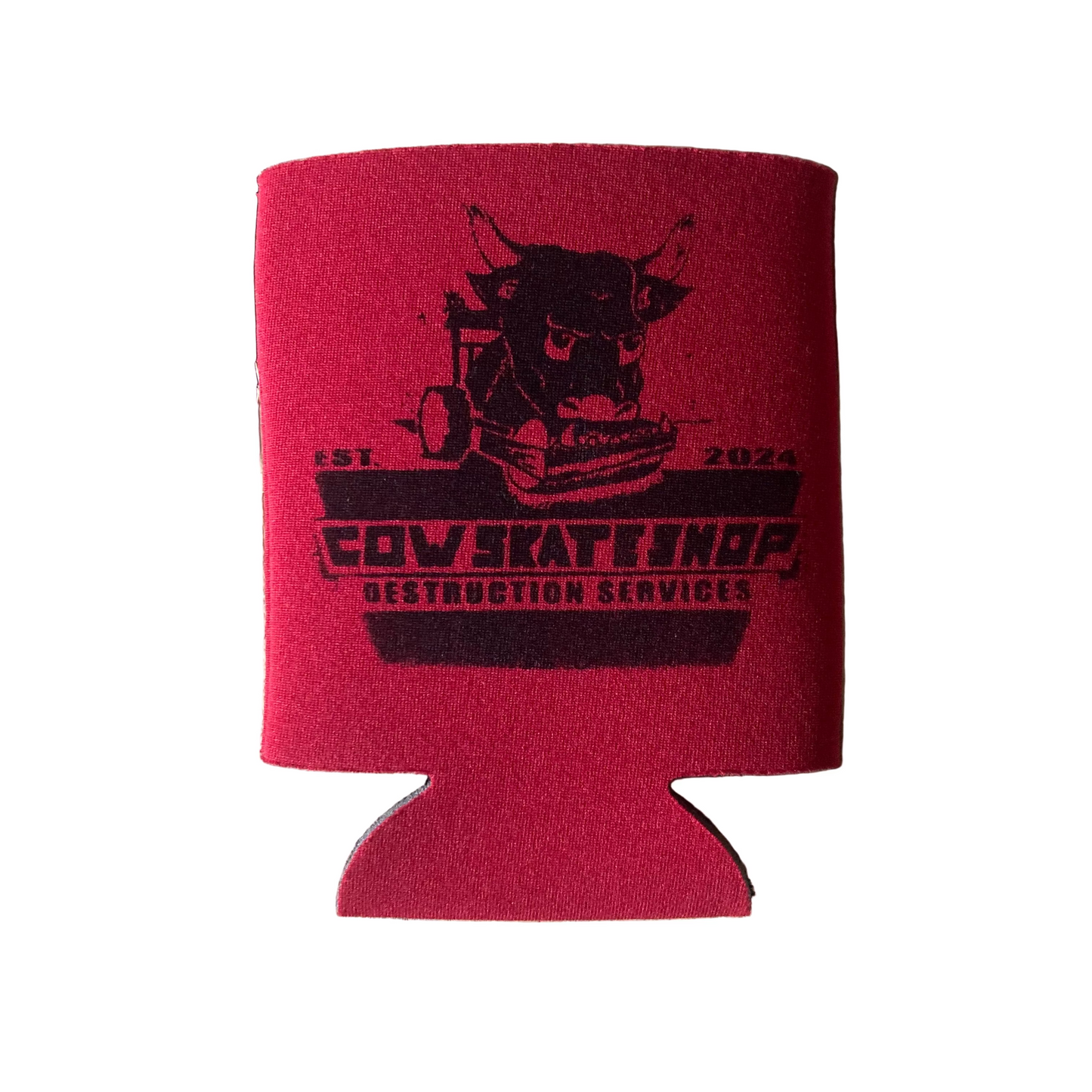 Destruction Services Coozie (Black/Red)