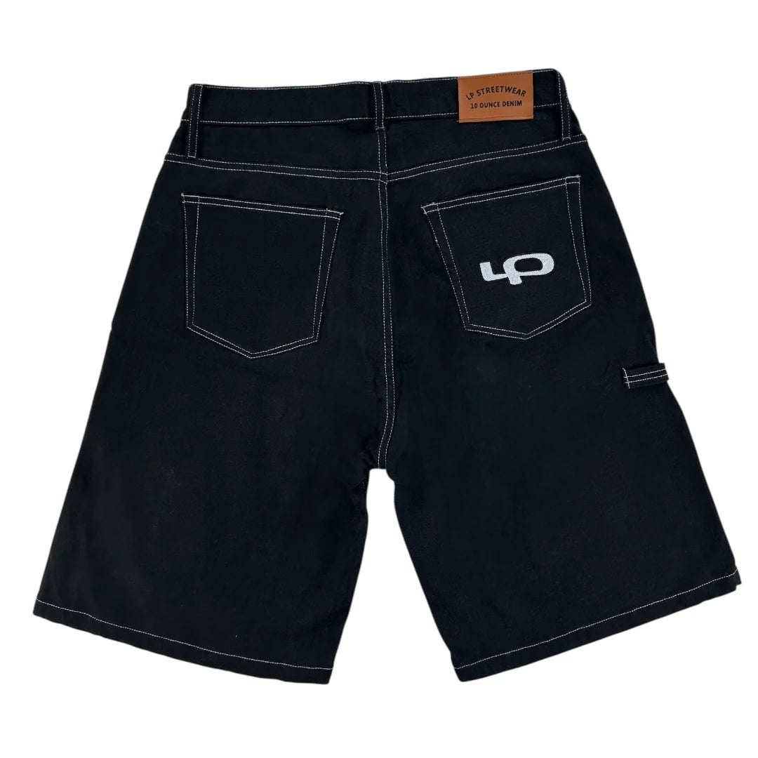 LP Skateboarding 10oz Denim Shorts (Black)
