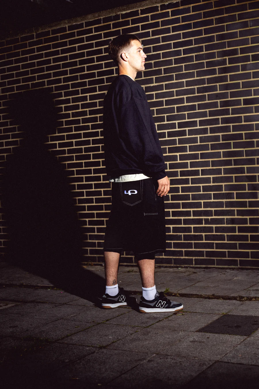 LP Skateboarding 10oz Denim Shorts (Black)