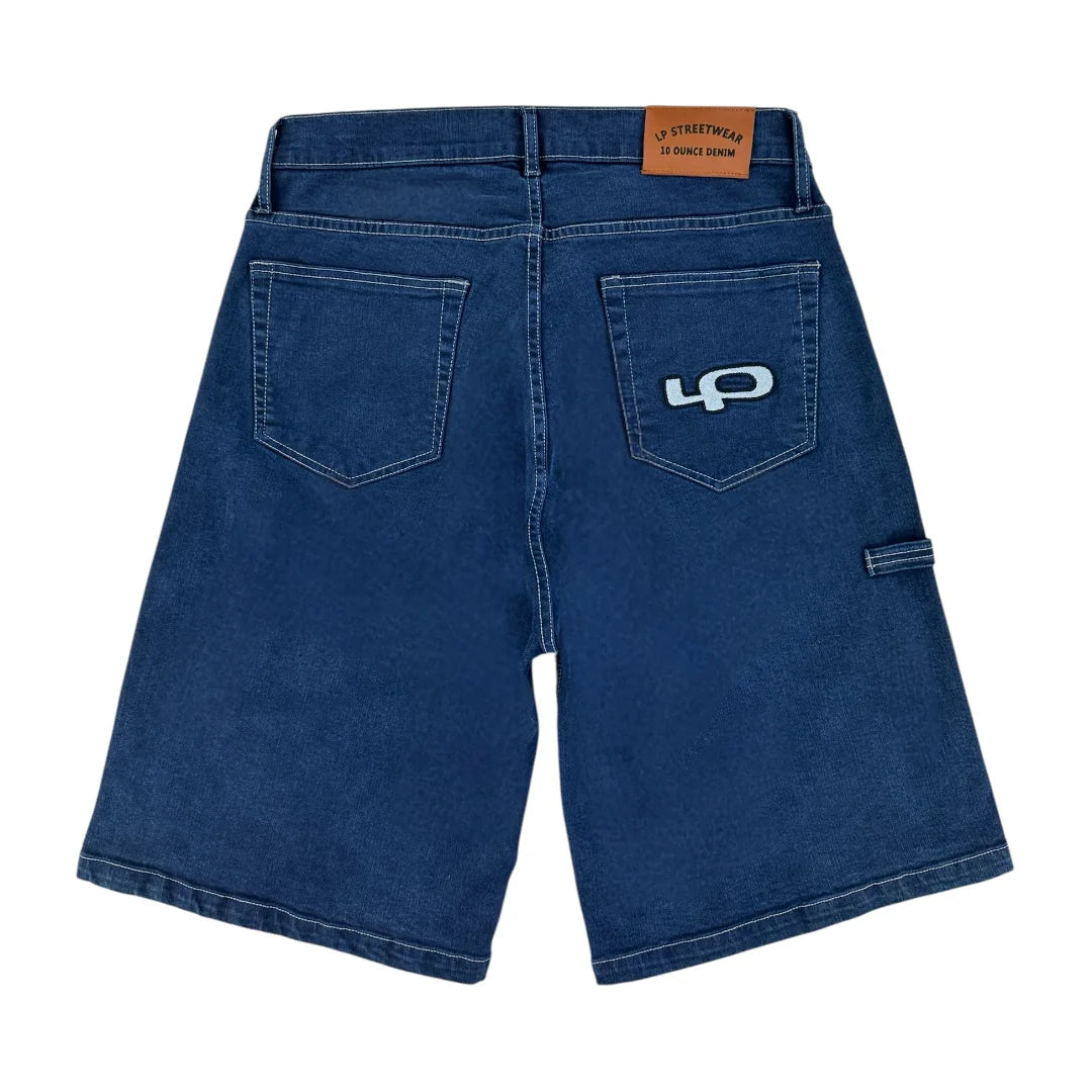 LP Skateboarding 10oz Denim Shorts (Dark Blue)