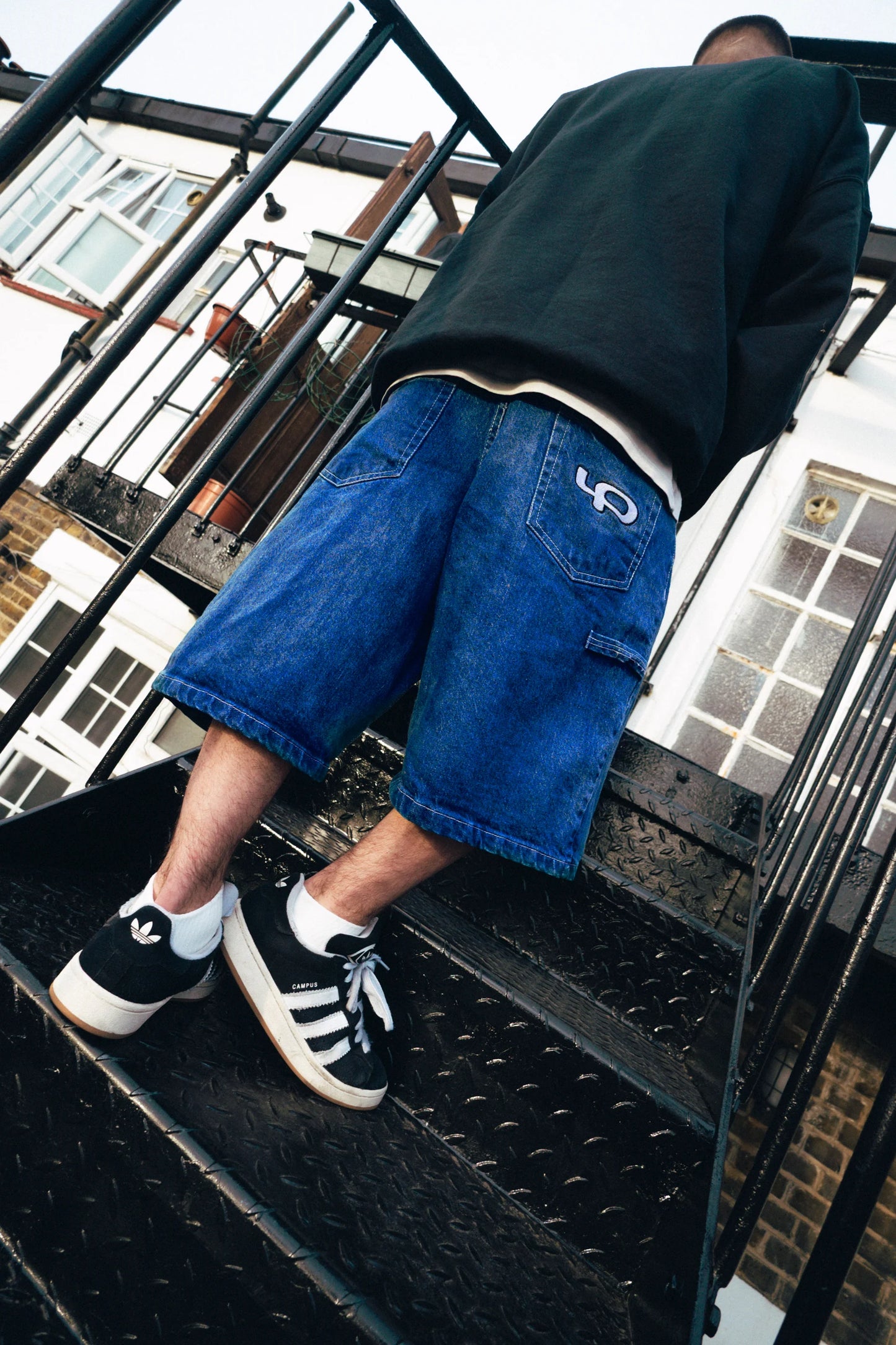 LP Skateboarding 10oz Denim Shorts (Dark Blue)