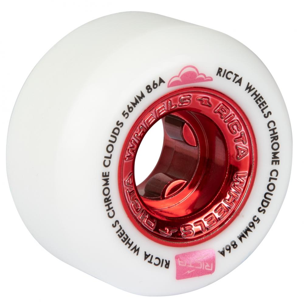 Ricta Chrome Clouds Red 86a 56MM (White)