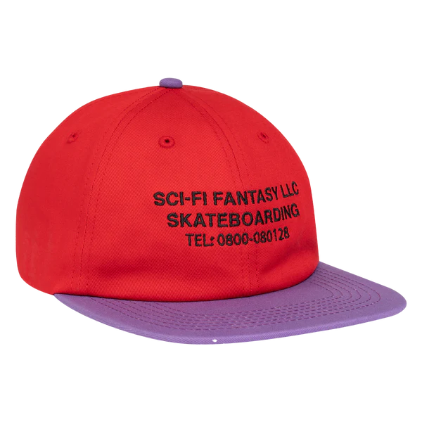 Sci-Fi Fantasy Business Post Hat (Red/Violet)