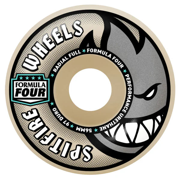Spitfire Wheels F4 97 Radial Full 56mm (Natural)