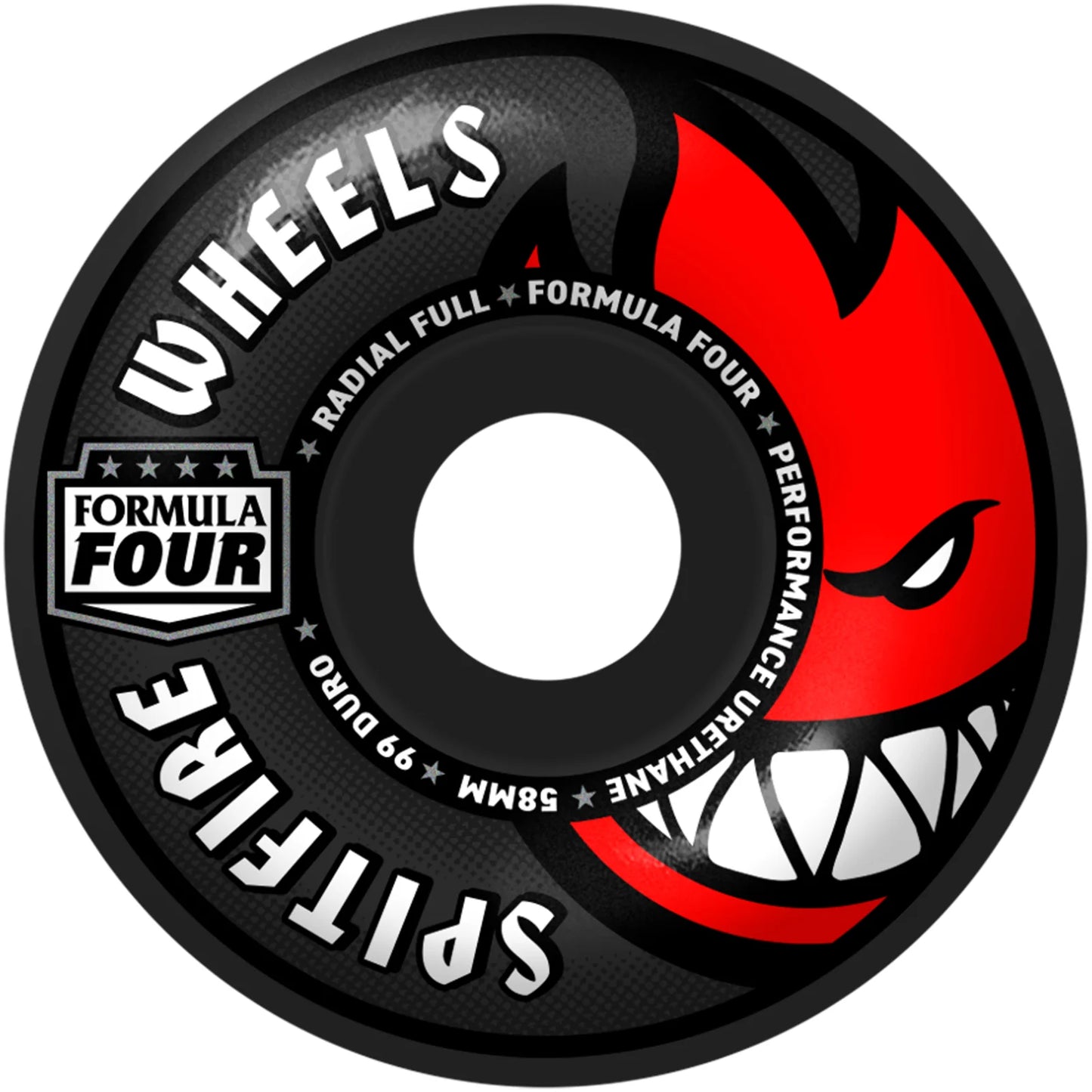 Spitfire F4 99Du Team Colors Radial Full 58mm (Black)