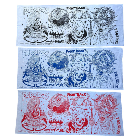 Hirotton Fight back 手拭い Tenugui (Black/White)