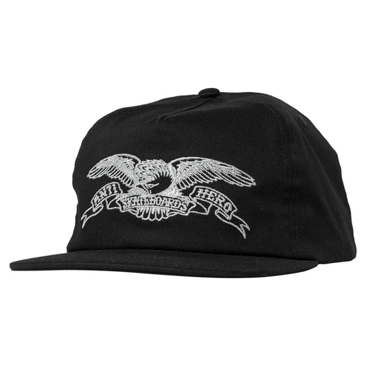 Antihero Basic Eagle Snapback (Black/Grey)