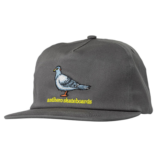 Antihero Lil Pigeon Snapback (Charcoal/Yellow)