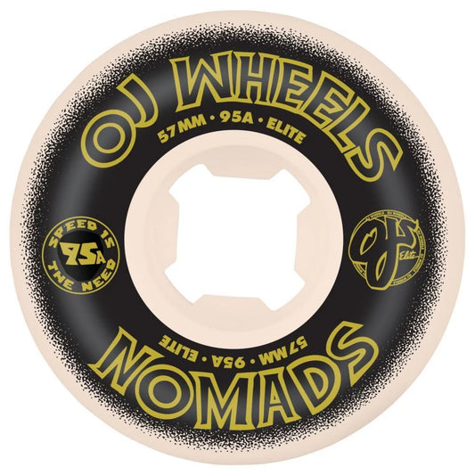 OJ Elite Wheels Nomads 95a White 57MM