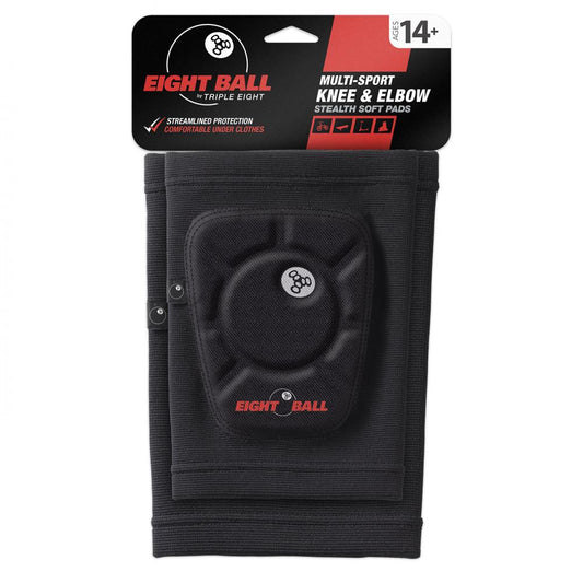 Eight Ball Pads Stealth Knee & Elbow S/M ADULT (Black)