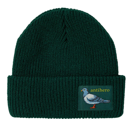 Antihero Lil Pigeon Label Cuff Beanie (Green/Yellow)