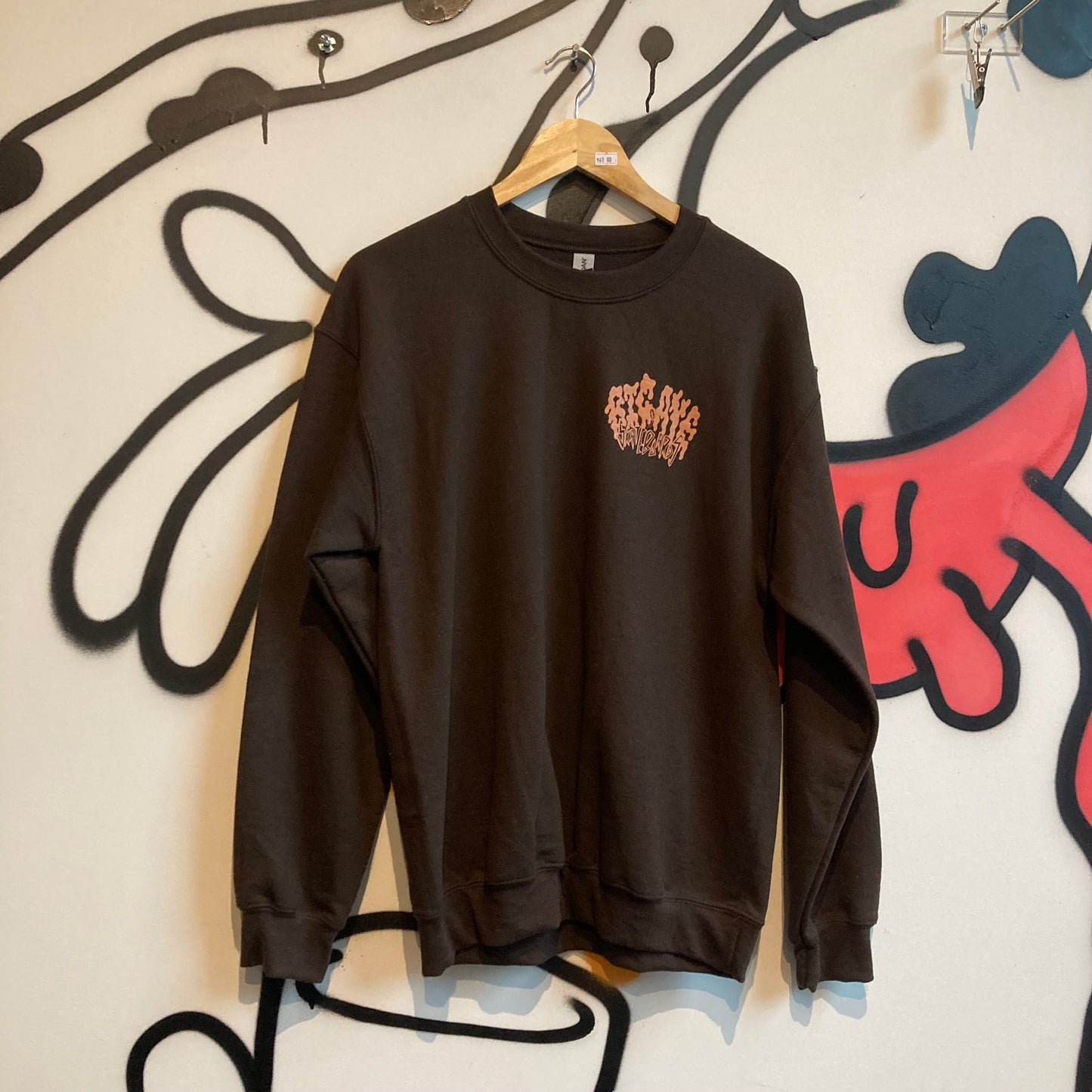 Big Aye Skateboards Logo Sweatshirt - Brown