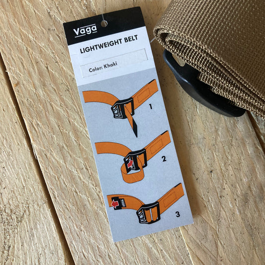 Vaga Lightweight Belt - Khaki