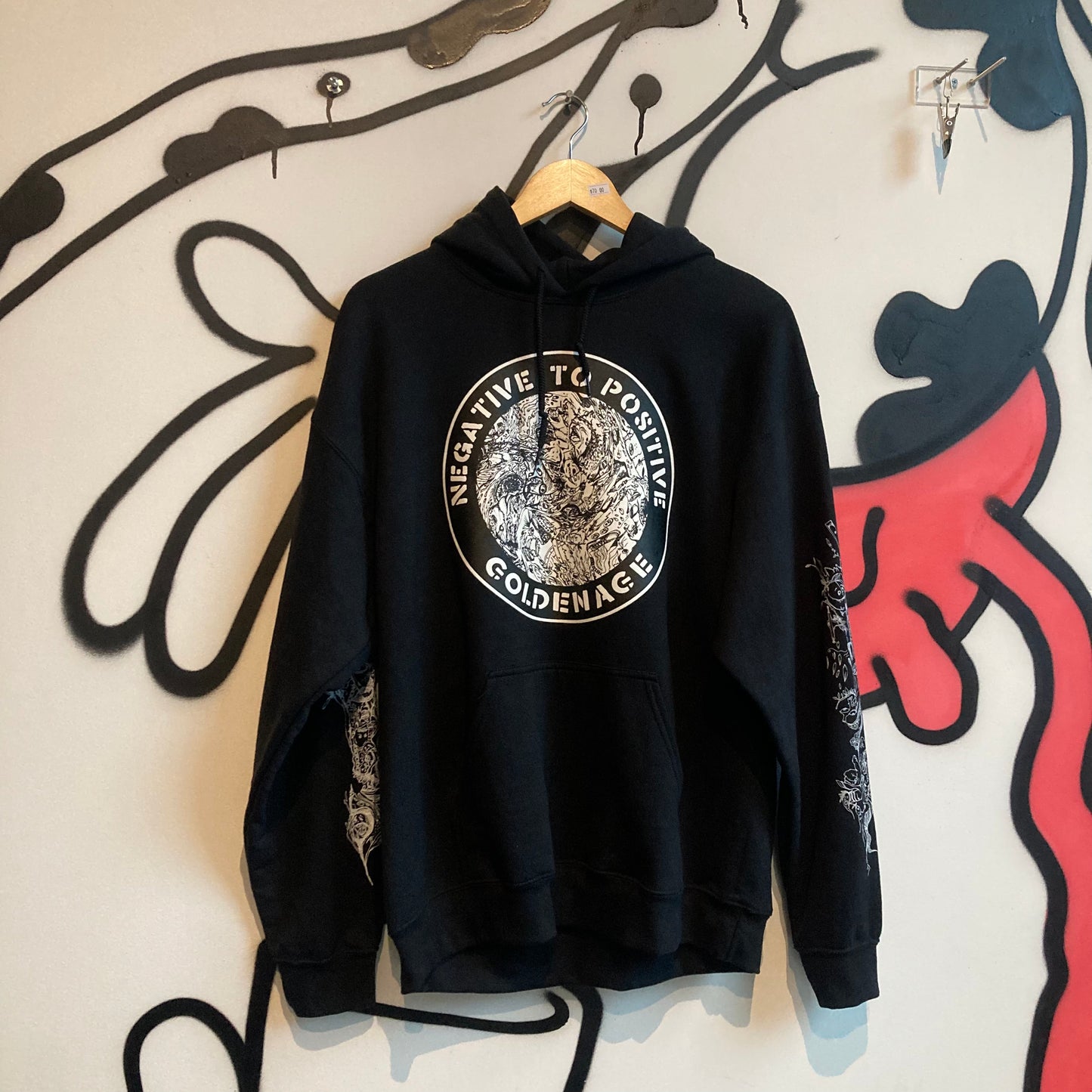 Golden Age 'Negative to Positive' Hoodie - Black