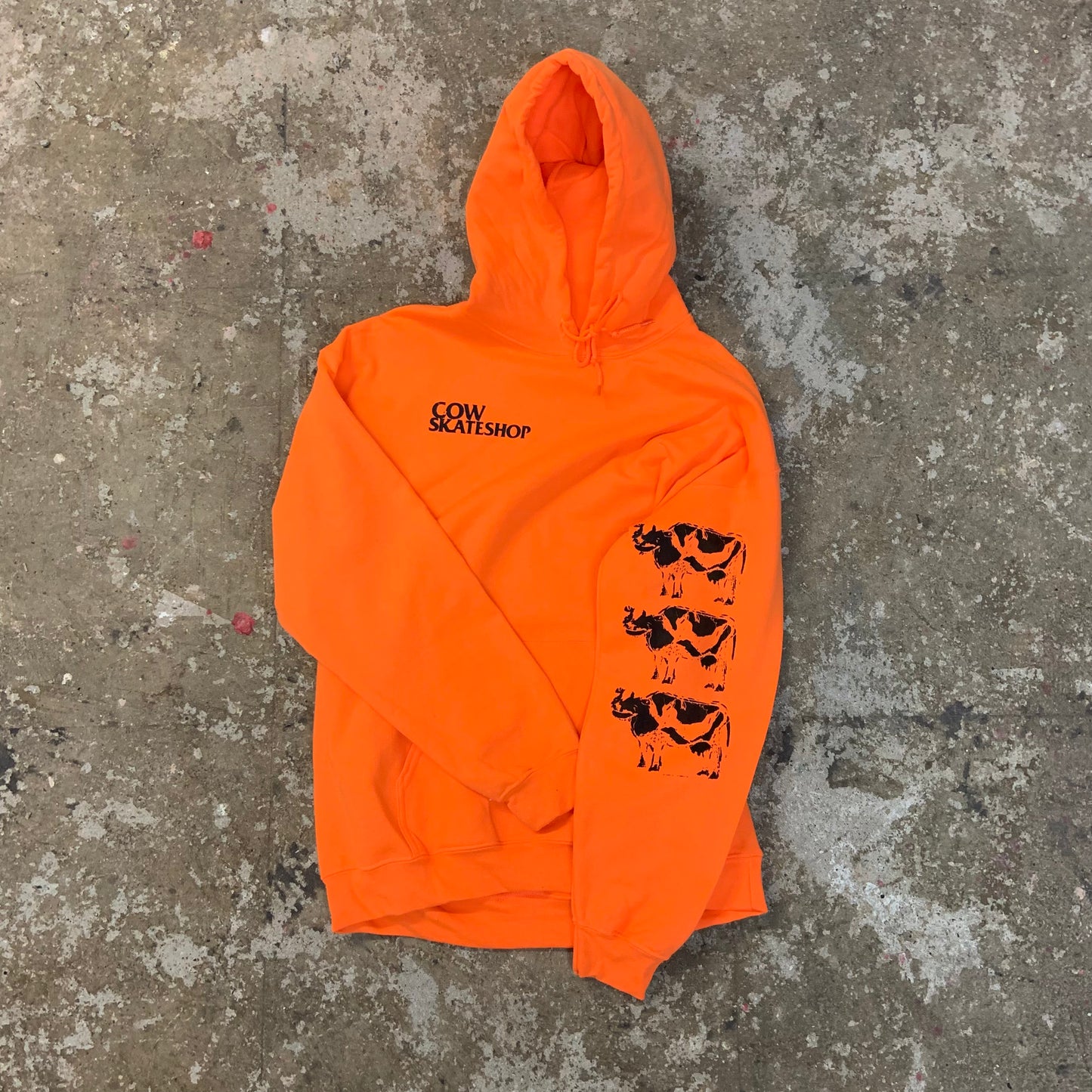 'Lost Dog' Shop Hoodie (Safety Orange)