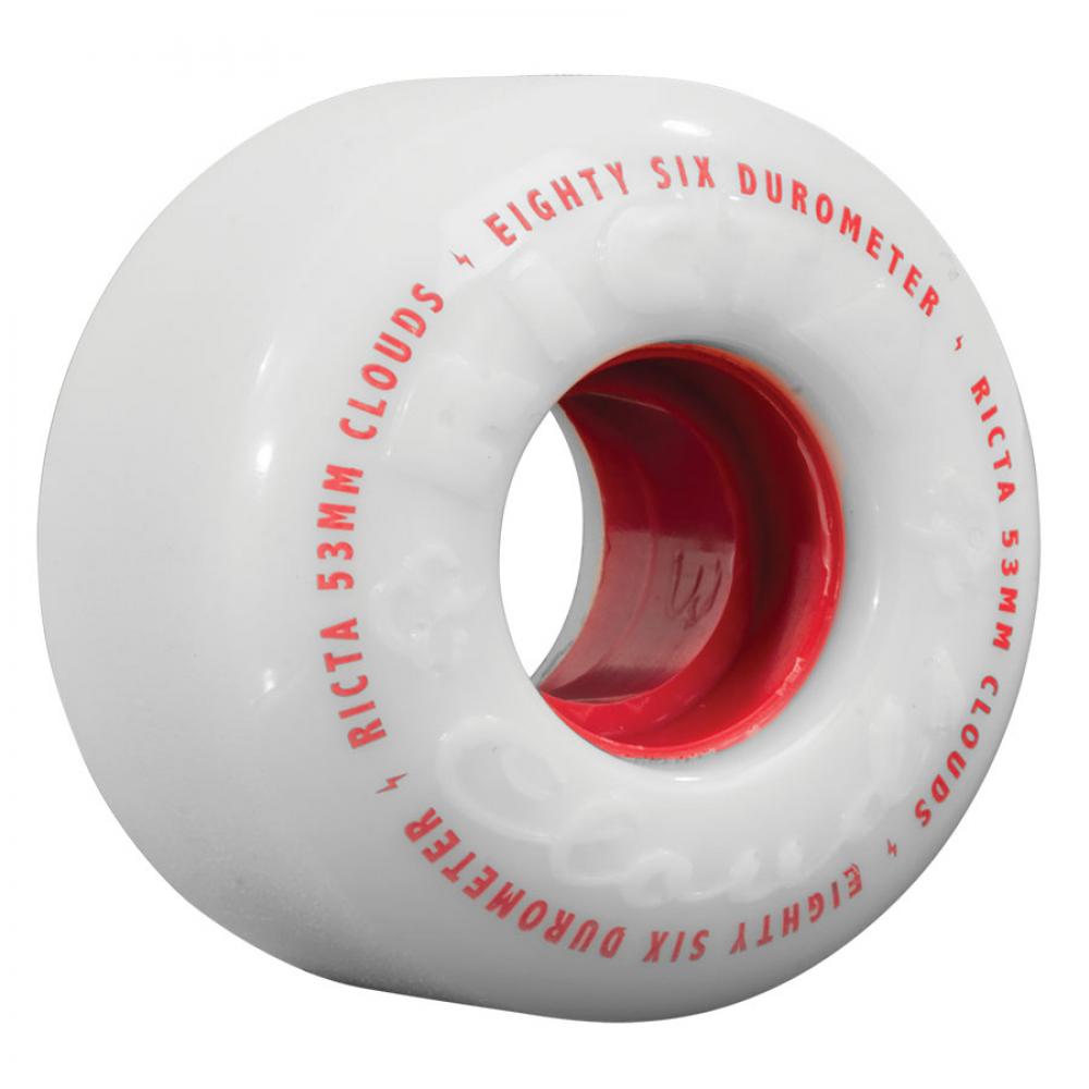 Ricta Wheels Clouds 86a 57MM (White/Red)