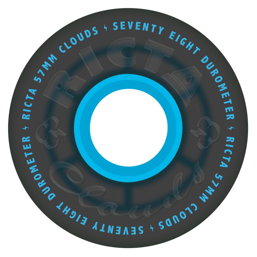 Ricta Wheels Clouds Transparent 78a 57MM (Black/Blue)