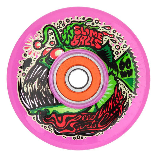 Slime Balls Wheels Angler Light Ups OG Slime 78a 60MM (Purple)
