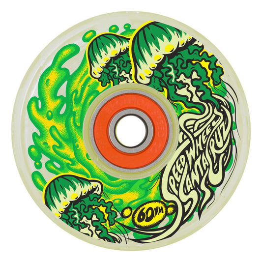 Slime Balls Wheels Jelly Fish Light Ups OG Slime 60MM (White)