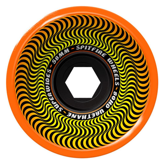Spitfire Wheels Superwides 80HD 58MM (Orange)