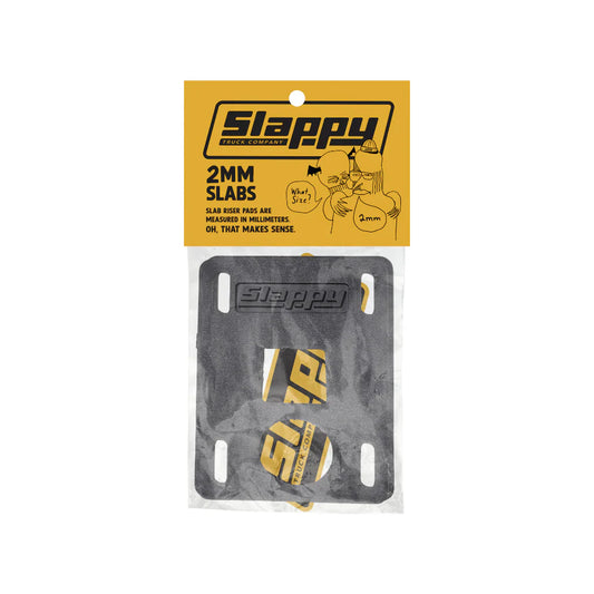 Slappy Slabs Black Low Risers 2MM (Black)