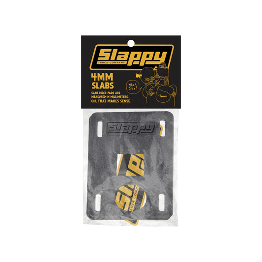 Slappy Slabs Black Low Risers 4MM (Black)