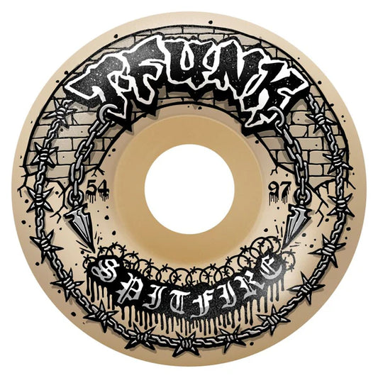 Spitfire Wheels F4 97Du T-Funk Raw Radial Full 54mm (Natural)