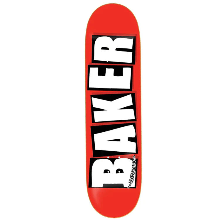 Baker Brand Logo Deck 8.5" (White)