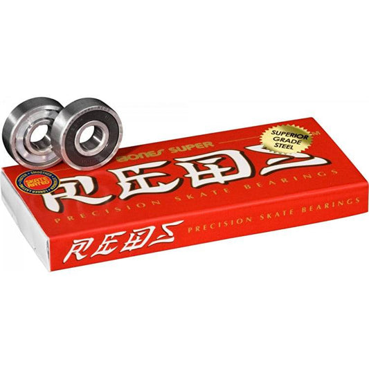 Bones Super Reds Bearings (Pack of 8)