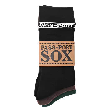 Passport Hi Sox 3 Pack (Black/Choc/Forest)