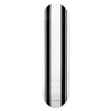 Skate Cafe Stripe Deck 8.7" (White/Black)
