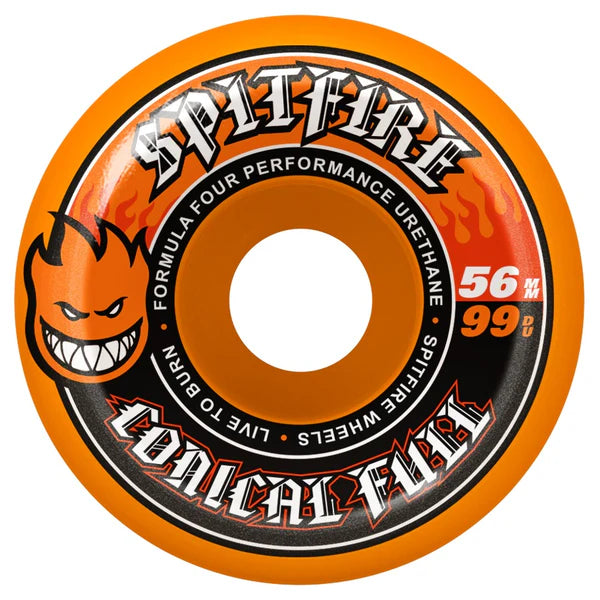 Spitfire F4 99Du Team Color Conical Full 56mm (Orange)