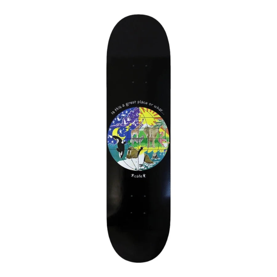 Skate Cafe Great Place Deck 8.7" (Black)