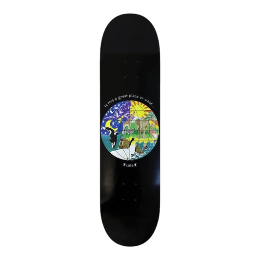 Skate Cafe Great Place Deck 8.7" (Black)